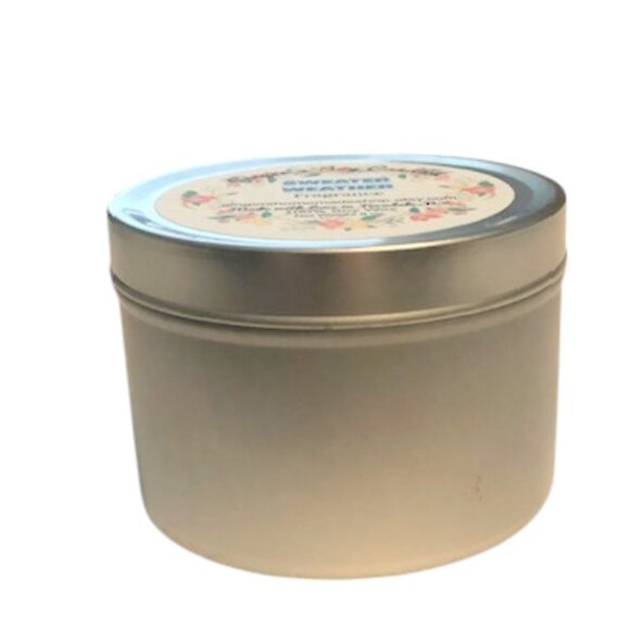 Ginger’s Homemade Soy Candle “Sweater Weather” Fragrance 8 0z - Picture 3 of 5